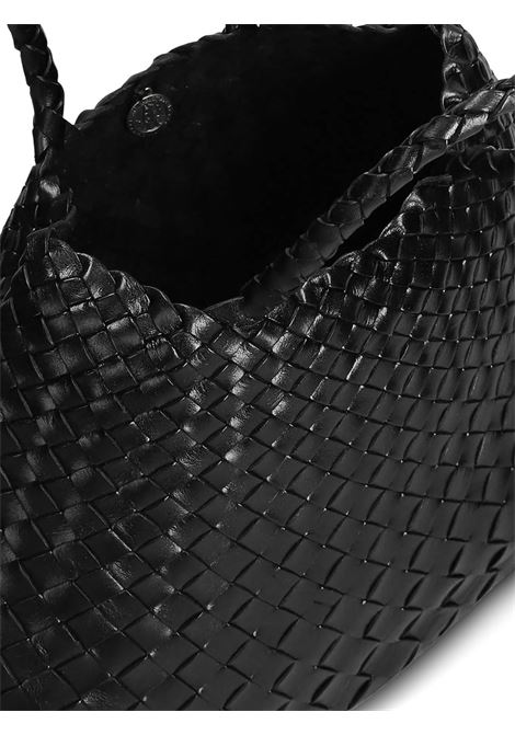 borsa santa croce big woman marrone nera DRAGON DIFFUSION | DGS68892BLACK
